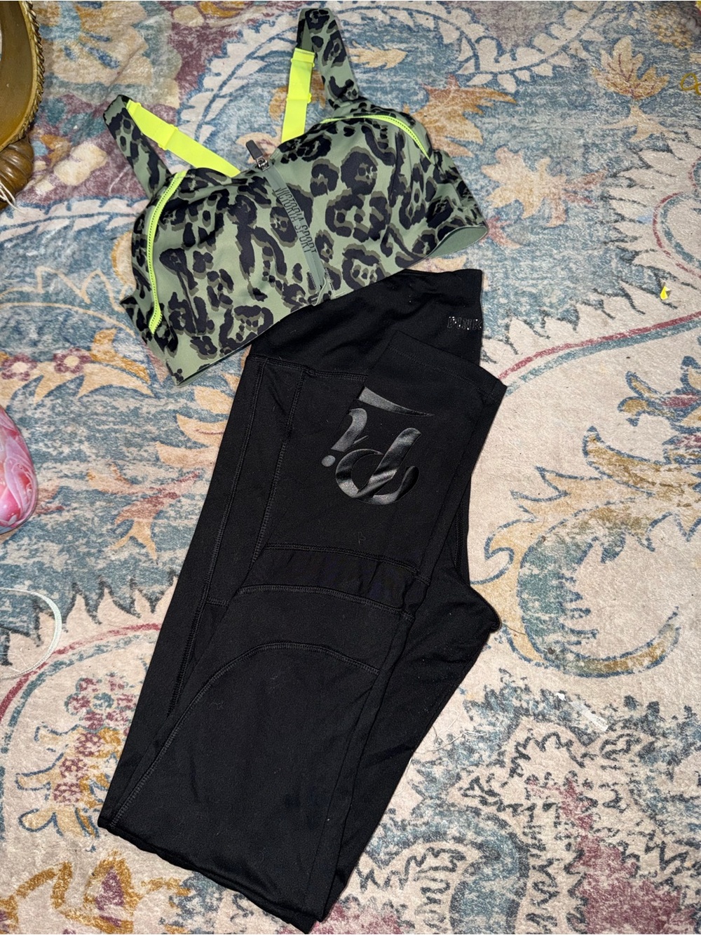 PINK Victoria's Secret Black High-Waist Leggings